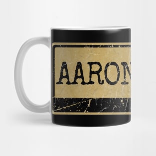 Aliska text black retro - aaron lewis Mug